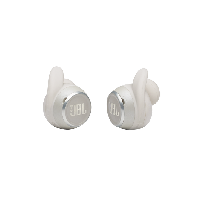 JBL Reflect Mini NC - White - Waterproof true wireless Noise Cancelling sport earbuds - Detailshot 1 image number null
